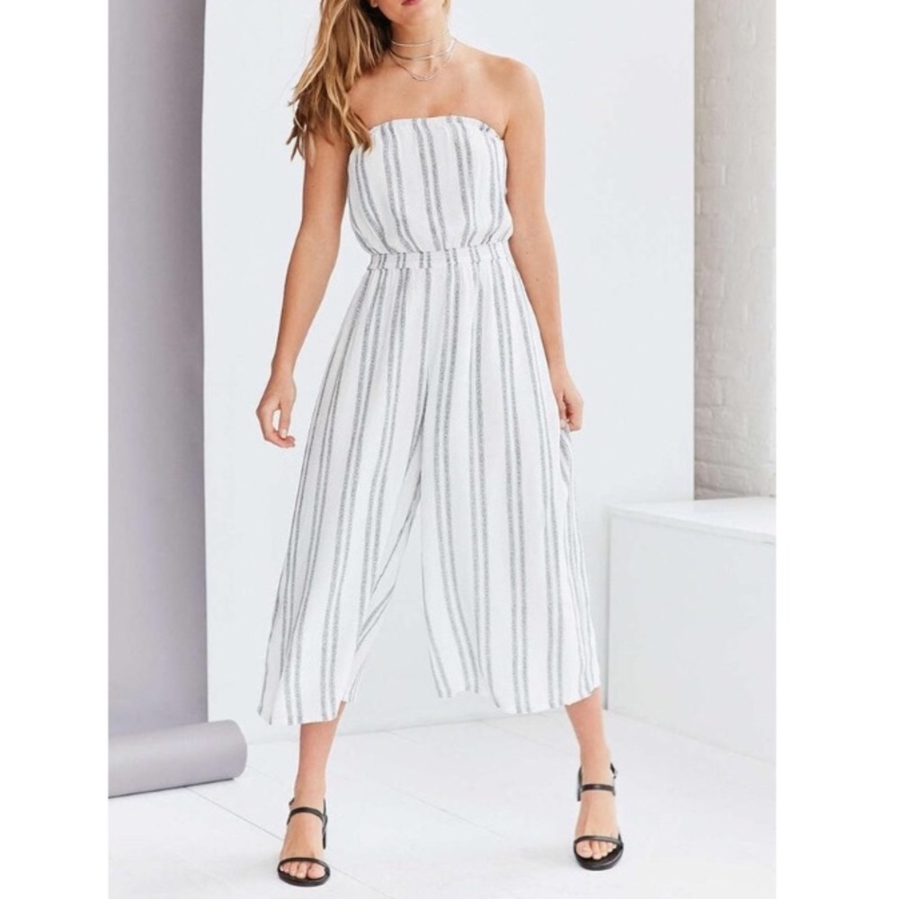 Urban Outfitters Medium white striped jumpsuit